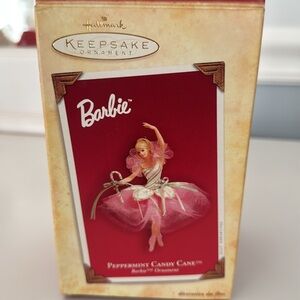 Hallmark 2004 Keepsake Ornament Peppermint Candy Cane Barbie in original box